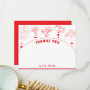 Search for pizza thank you cards Red