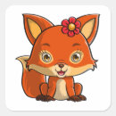 Search for cute cartoon fox stickers Baby