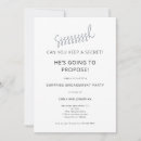 Search for surprise engagement party invitations Modern