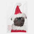 Search for black santa towels Pug