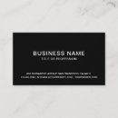 Search for black owned business cards Simple