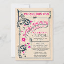Search for flourish bridal shower invitations Vintage