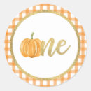 Search for orange plaid stickers 1st birthday