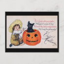 Search for halloween vintage postcards Jack o'lantern