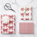 Search for red gingham wrapping paper Stripes