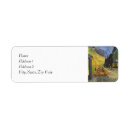 Search for cafe return address labels Van gogh