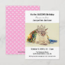 Search for queen birthday invitations Cat