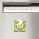 Search for golden retriever magnets Watercolor
