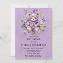 Search for violet floral invitations Cute