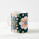Search for orange floral mugs Pattern