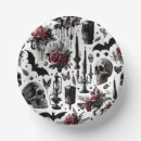 Search for gothic halloween paper plates Floral