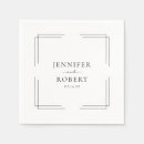 Search for classic wedding napkins Minimal