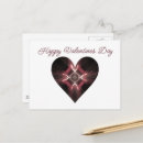 Search for fractal heart postcards Black