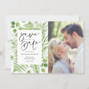 Search for fern wedding save the dates Botanical