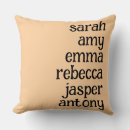 Search for grandchildren cushions Simple modern typography