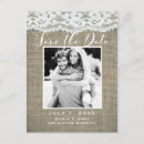 Search for burlap save the dates Country
