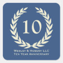 Search for business anniversary stickers Blue