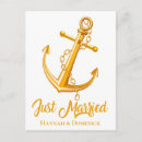 Search for beach wedding announcement cards Just married