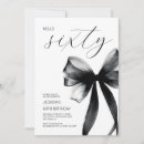 Search for hello sixty invitations Black and white