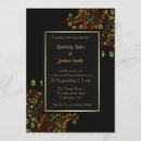 Search for feather wedding invitations Black