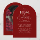 Search for red bridal shower invitations Calligraphy