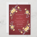 Search for romantic floral invitations Red