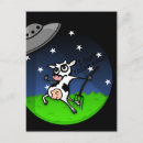 Search for alien abduction postcards Cow