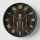 Search for art deco black gold clocks Retro