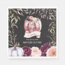 Search for fall floral napkins Rustic