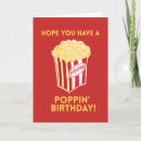 Search for popcorn birthday cards Funny