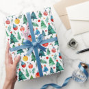 Search for green pine trees wrapping paper Red and green