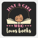 Search for girls reading stickers Bookworm
