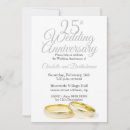 Search for silver wedding anniversary invitations Minimalist