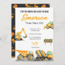 Search for construction birthday invitations Kids