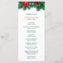 Search for christmas wedding programs Red and green