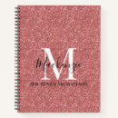Search for coral monogram notebook notebooks Chic