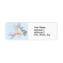 Search for bird house return address labels Xmas