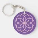 Search for flower designs key rings Purple