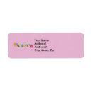 Search for 1960s return address labels Flower power