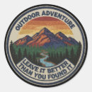 Search for outdoor adventure stickers Retro