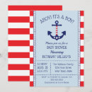 Search for anchor baby boy shower invitations Red white and blue