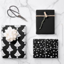 Search for black white christmas snowflakes wrapping paper Cute