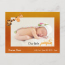 Search for pumpkin birth announcement cards October