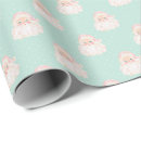 Search for mint christmas wrapping paper Vintage santa
