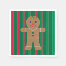 Search for gingerbread man napkins Christmas cookie