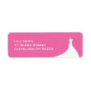 Search for pink dress return address labels Modern