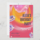 Search for disco rainbow invitations Retro