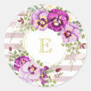 Search for purple pansy stickers Elegant