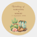 Search for cactus wedding stickers Southwest