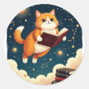 Search for bookworm reading stickers Cat